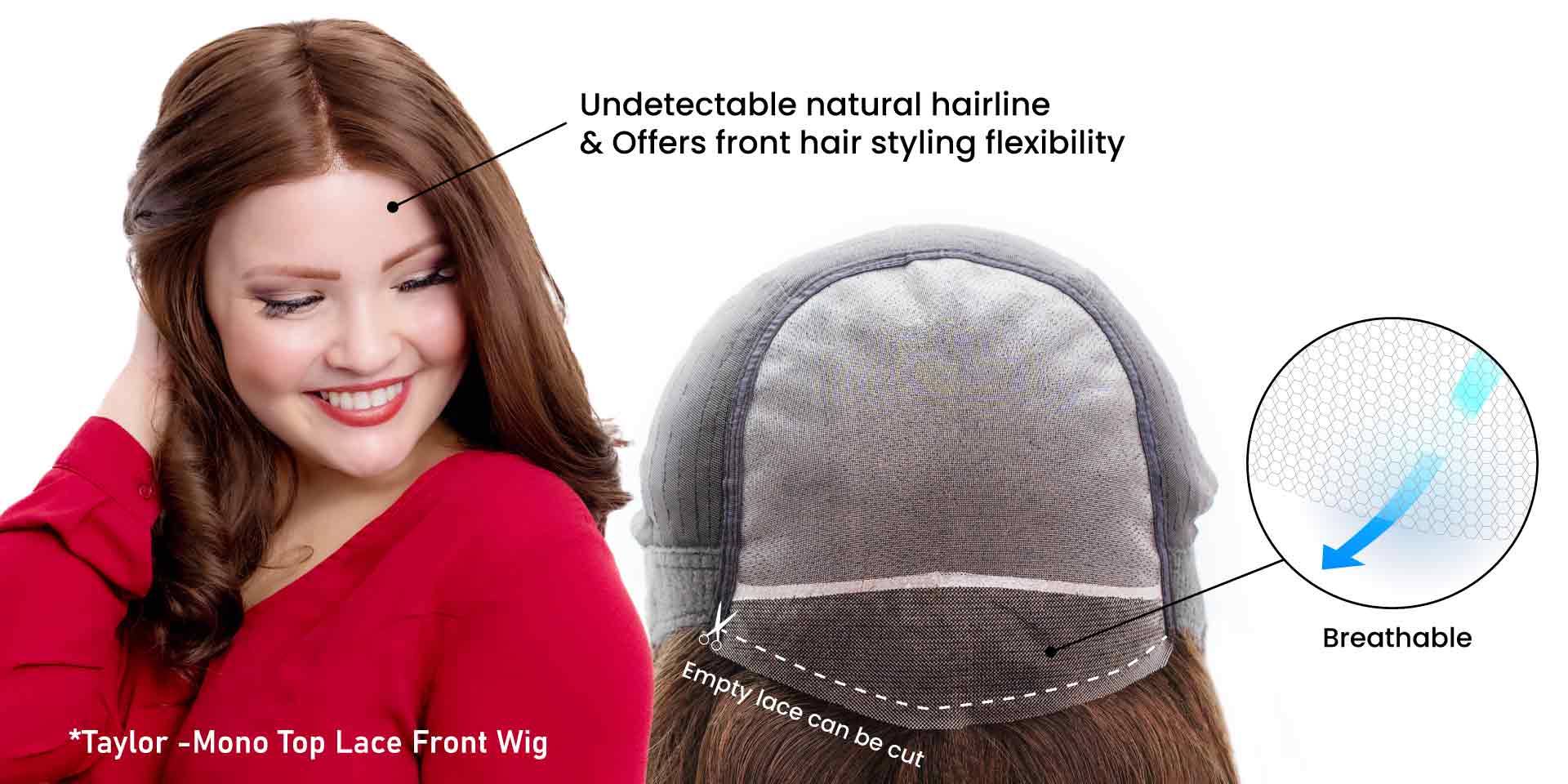 lace front wigs and hair toppers