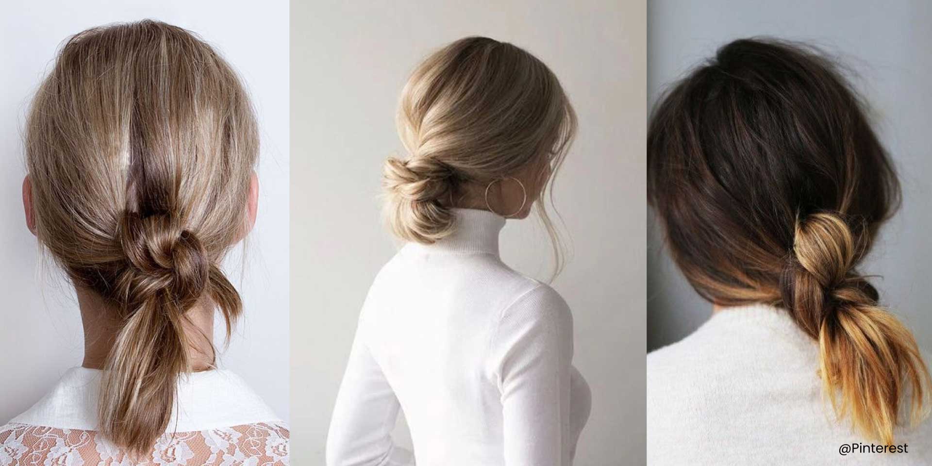 Double Knot Low Ponytail