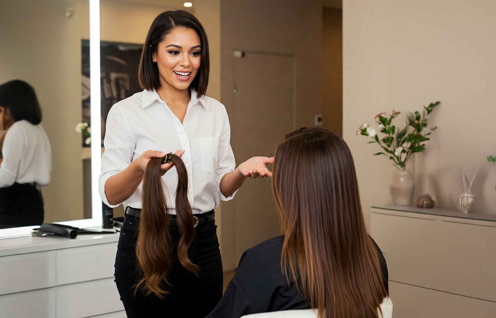 human hair extensions