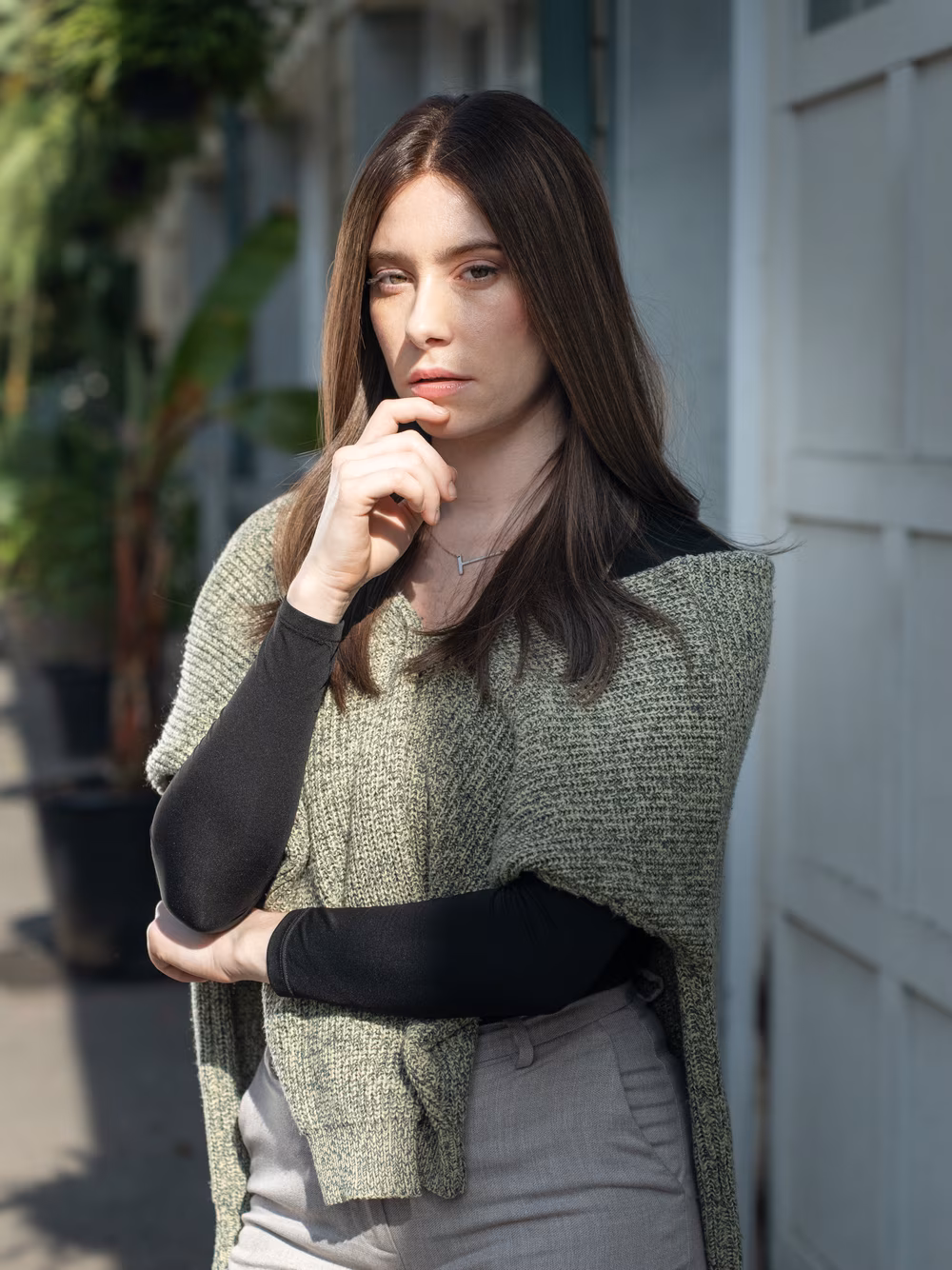 Esther kosher sheitel in Roasted Almond, three-quarter view
