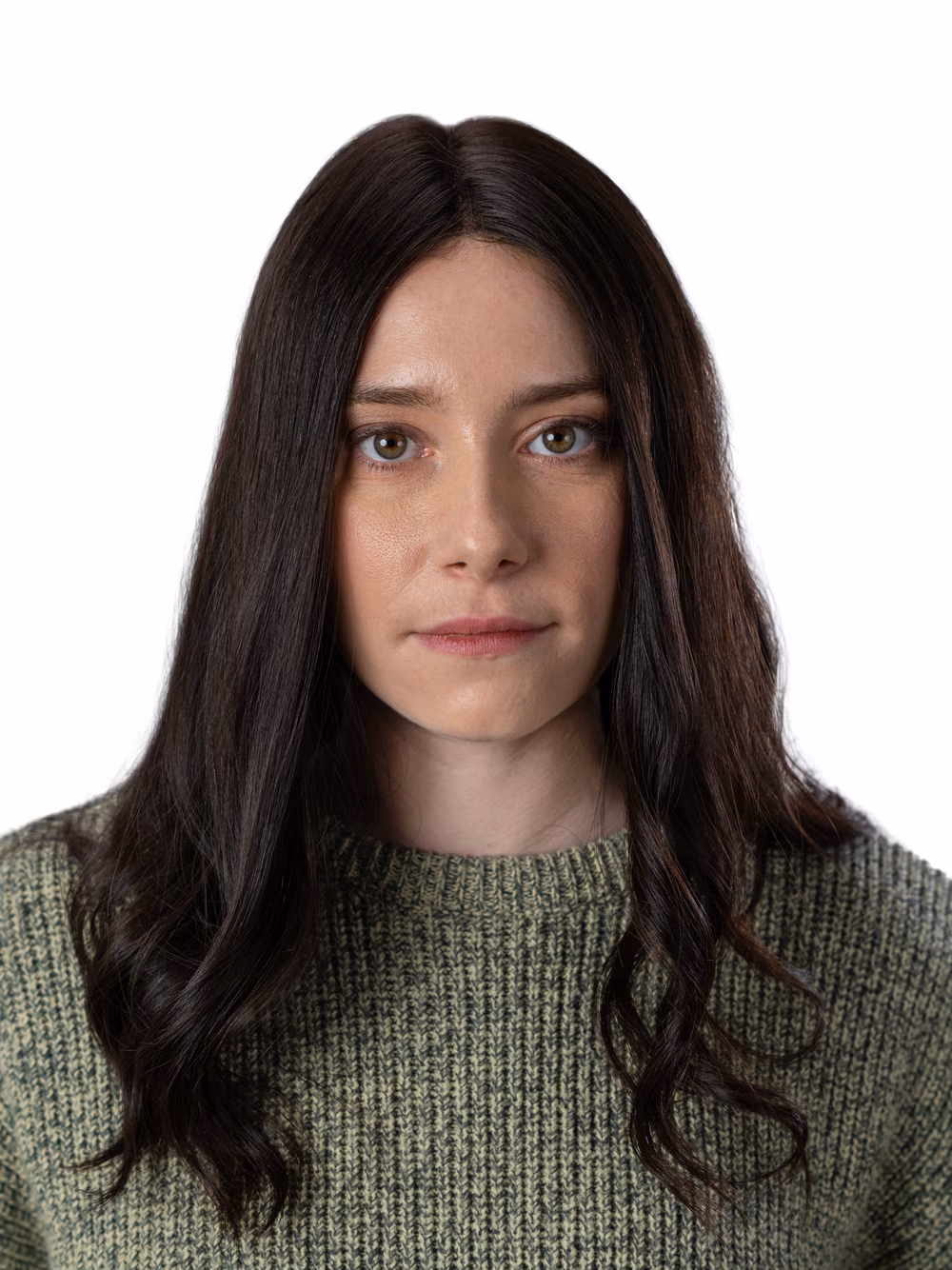 Esther kosher sheitel in Deep Caviar, front view
