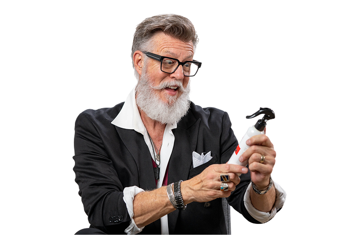 cool guy with bottle