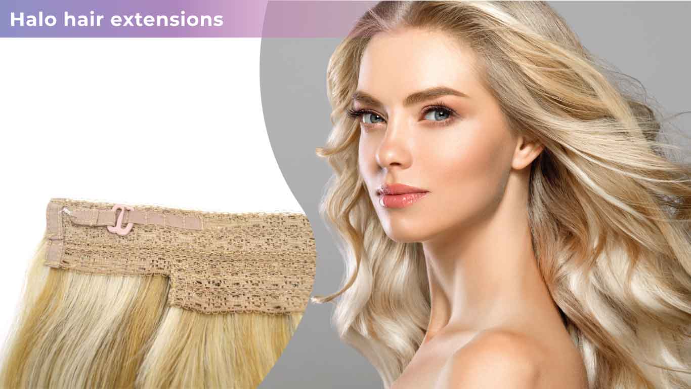 Halo hair extensions