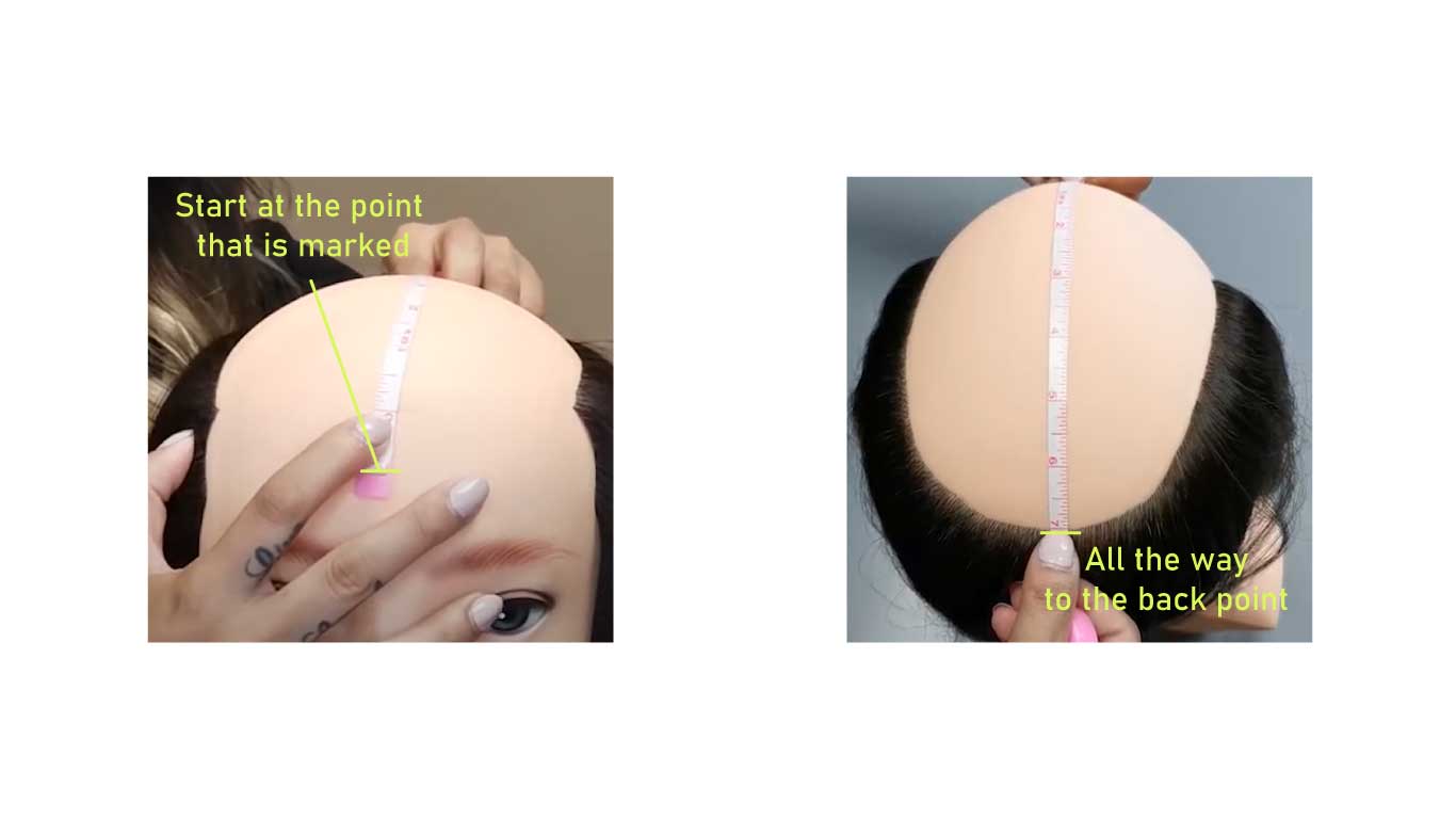 Measure front to back